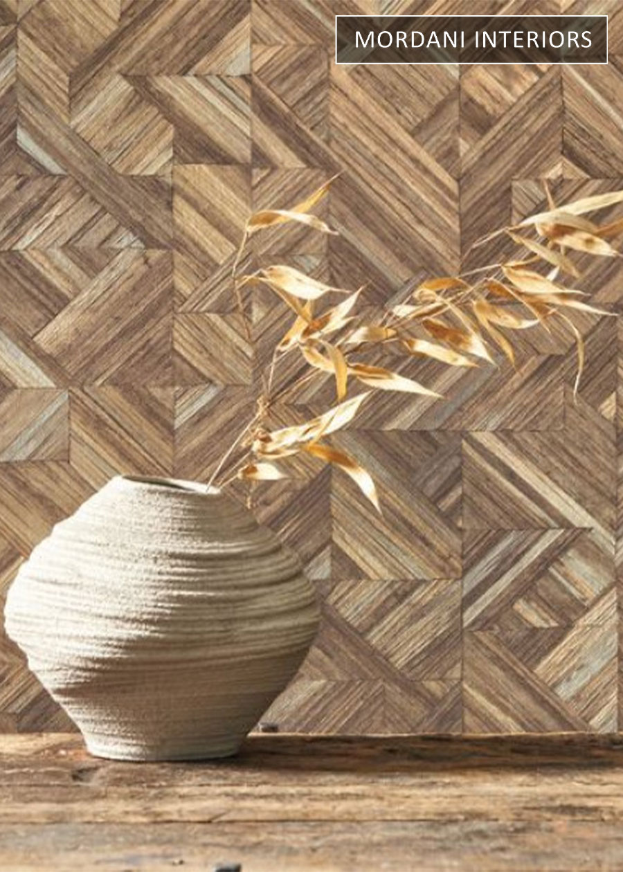 French Wood Blocks Wallpaper 